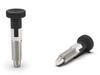Fixierstift D-21mm d2-M12x1,5mm SW-12 d1-8mm mit Verriegelung, INOX