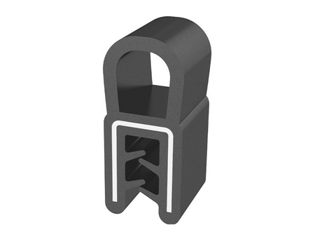 EPDM-Kantenprofil, obere Abdichtung, 1,0-2,5mm, 100m