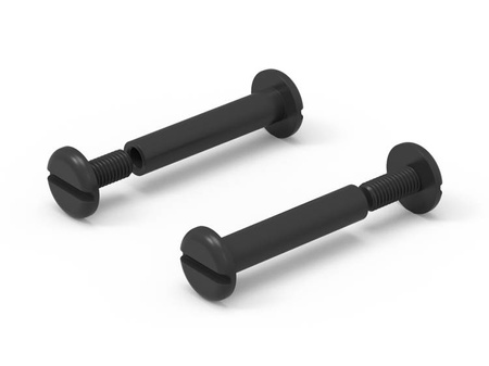 Spinacz introligatorski D-12mm L2-40mm d1-5mm L1-10mm, kolor czarny