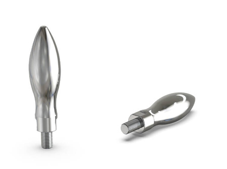 Drehgriff aus rostfreiem Stahl D-23mm H-102mm h-80mm M10 x 12mm INOX