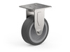 Fixed wheel set, mounting plate, plain bearing, TPA wheel D-50mm a-20mm