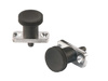 Fixing pin with mounting plate and lock D-25mm L-40mm I-30mm d1-6mm l2-6mm