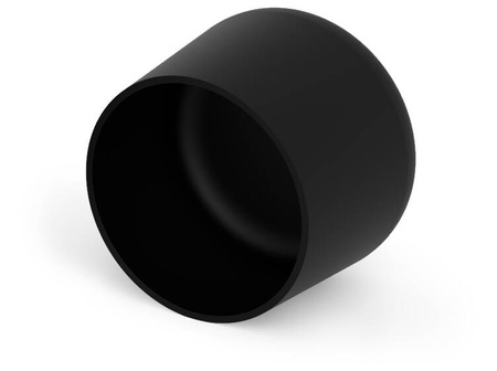 PE pipe cap d-12mm h-14.5mm, black color