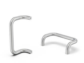 Tubular bow handle with M8 threaded bushes, l - 300