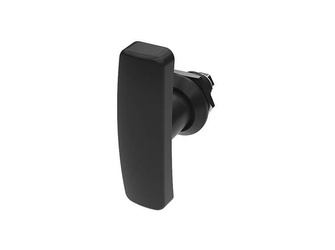 Quarter-turn latch with T-handle without lock, black 8/45
