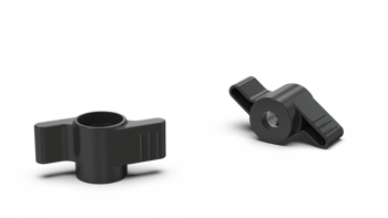 Flügelmutter mit eingebauter Mutter D-68mm M8, durchgehend