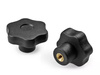 Star knob with threaded bushing D-30mm M8