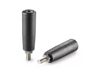 Drehgriff mit Schraube und Mutter D-25mm H-79mm M10 x 15mm, INOX