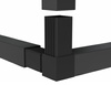3D-Verbindungselement für 3 quadratische Profile A-30mm B-30mm, PA+GF30%, 1,5mm, schwarz