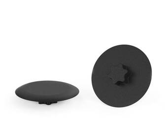 Concealing cap for TORX screws D-12mm TORX 20, black