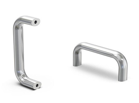 INOX handle with M6 threaded bushings, L - 133