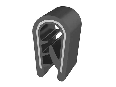 PVC edge trim, 9x17mm, 1.0-2.5mm, 100m