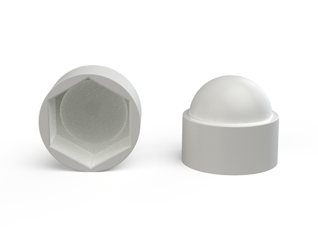 Protective cap M18 SW-27 for hexagonal bolts and nuts, RAL9016 (white)