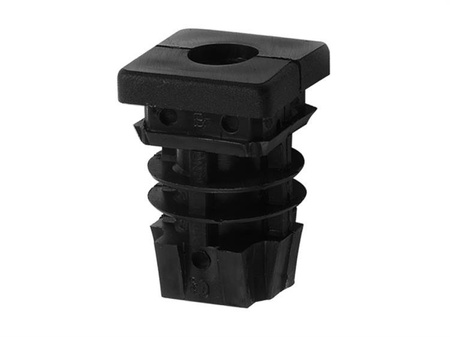 Plug with built-in nut for square profiles A-60mm B-60mm d1-M12 1.5mm-2.0mm