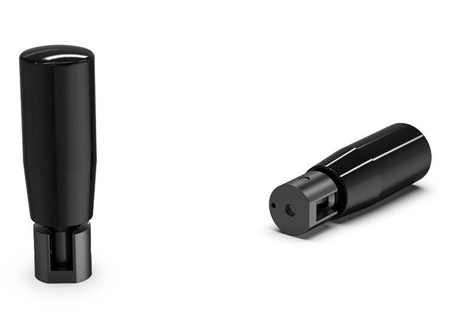 Drehbarer Griff, klappbar aus Duroplast, mit Gewindebuchse D-21mm, M4.