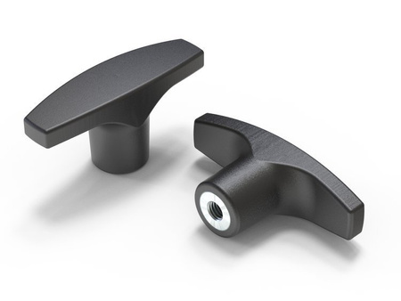 T-Griff mit Gewindebuchse A-72mm M10, INOX