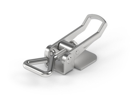 Draw latch with holes, Type A, galvanized steel