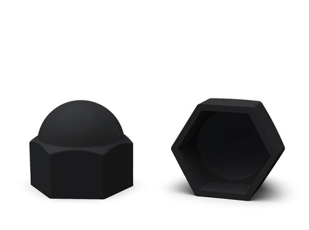 Ochranný klobouk M8 SW-13 pro šrouby a matice šestihranné, RAL9005 (hluboká černá)