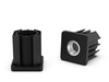 Threaded sleeve end cap made of stainless steel for square profiles A-30mm h-27mm M10
