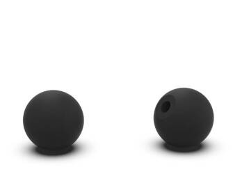 Spherical handle made of polyamide with a mounting hole, self-locking D-40mm D10