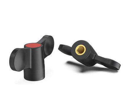 Butterfly knob with threaded bushing and cap D-55mm M8