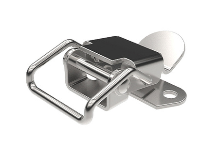 Hakenverschluss mit Löchern, Typ A, Edelstahl