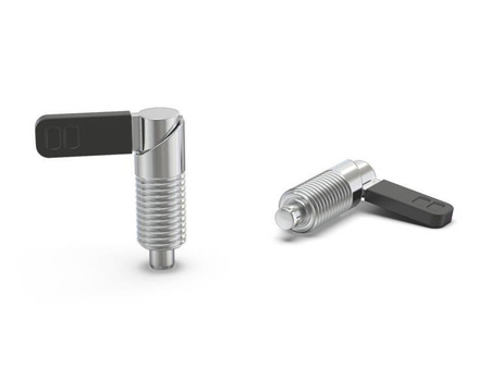 Feststellstift D-37mm d2-M20x1,5mm d1-12mm mit Hebel, INOX