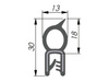 EPDM-Kantendichtung, obere Abdichtung, 1,0-2,5mm, 2x50m