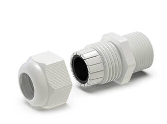 Kabelverschraubung d-M63 x 1,5mm SW-68, RAL7035 (lichtgrau)