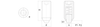 Gewindeschnapper mit Stift und sechskantiger Buchse, hoher Anpresskraft H-23mm, d1-M10, INOX.