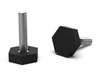 Hexagonal fixed foot SW-25mm M8 x 12mm