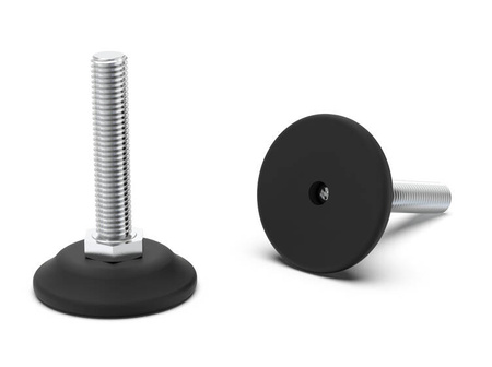 Adjustable fixed foot D-38mm M10 x 120mm