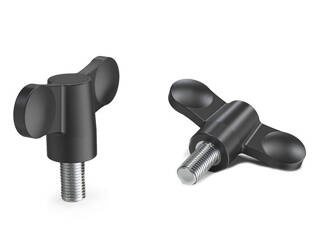 Flügelmutter mit Gewindestift D-55mm M10