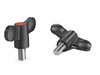 Butterfly knob with threaded pin D-55mm M10
