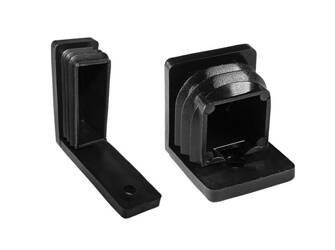 Slide with cap for square profiles A-25mm B-25mm 1.5mm-2.0mm