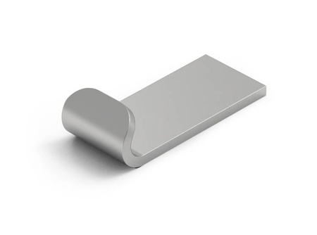 Haken ohne Löcher, 36x16, Typ F, unbehandelter Stahl