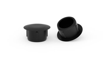 Masking cap for mounting holes D-10.0mm d-5.0mm S-5.5mm, black color