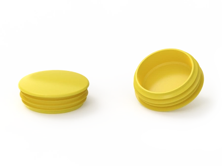 Zaślepka do profili okrągłych D-23mm, 1,0mm-2,5mm, kolor żółty siarkowy (RAL1016)