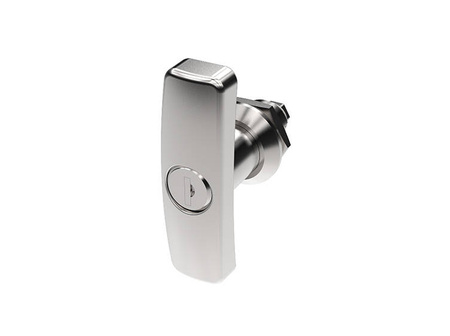 Quarter-turn lock with T-handle, different keys, chrome-plated 10/45