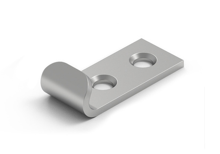 Haken mit Löchern, Typ F, Edelstahl