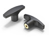 T-handle with threaded bushing A-60mm M5