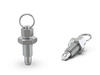 Edelstahl-Stellstift mit Abziehring D-18mm M8