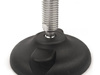 Verstellbarer Fuß mit Montagebohrungen D-80mm M16 x 130mm R-12,5mm