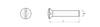 Lens head countersunk slotted screw M6 x 100mm, similar to DIN EN ISO 2010 (DIN 964)
