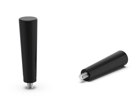 Zylindrischer Griff aus Duroplast mit M5-Gewindestift.