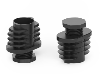 Stopka regulowana do profili owalnych A-48mm B-20mm d1-M12 L-52 1,5-2,0mm