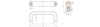 Full handle with threaded sleeves L-168mm I-150mm M8