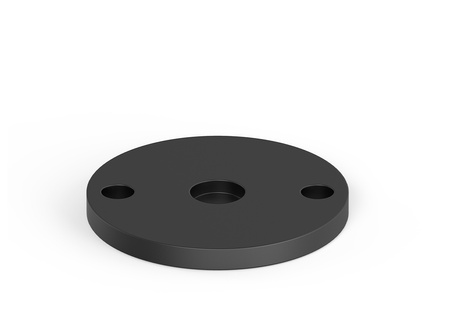 Antirutschmatte für Schwenkfuß mit Befestigungslöchern D-120mm H-7mm