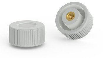 Knurled knob D-25mm M6 gray