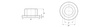 Flanschbuchse D-9,5mm d1-6,3mm d-4,2mm H-3mm h-1,3mm